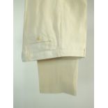 Armani Collezioni, trousers, cream, flat front, Italian size 50R