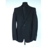 A Gucci jacket, black, patch pockets, single vented, Italian size 52R, 100% cotton