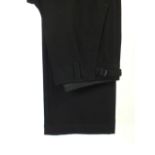 Nicole Farhi, a pair of trousers, black, adjustment buckle/strap to side seam at waist external,