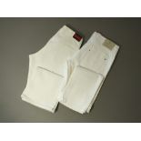 Two Gucci jeans, white, Italian size 50