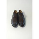 A pair of Gucci brogue dark brown leather and suede with brogue detailing, EU 42E, leather, signs of