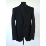A LAB. Pal Zileri dinner suit, black, lined, Italian size 52R, 100% wool, flat front to trousers,