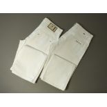 Two Gucci jeans, white, Italian size 50