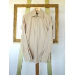 A Gucci shirt, beige, two button cuff, seaming detail, 15.5'' collar