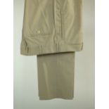 Prada, a pair of trousers, pale stone, Italian size 50R, 56% cotton, 41% nylon, 3% OF