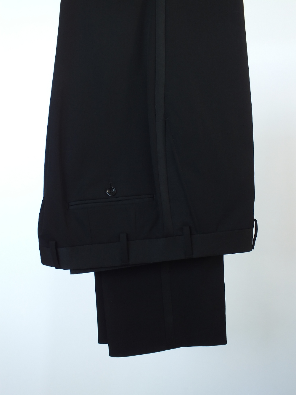 A LAB. Pal Zileri dinner suit, black, lined, Italian size 52R, 100% wool, flat front to trousers, - Image 6 of 6