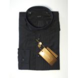 A Gucci shirt, black, collar detail, with tags, 16.5'' collar