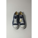 A pair of Converse All Stars, navy canvas, UK 9