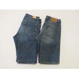 Two pairs of Gucci jeans, blue, Italian size 50