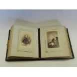 A late Victorian photograph album, 16vo, tooled leather bindings,