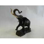 A Franklin Mint bronze mid brown patinated figure of an elephant, 'Giant of the Serengeti',