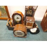 A group of early 20th century mantel clocks,