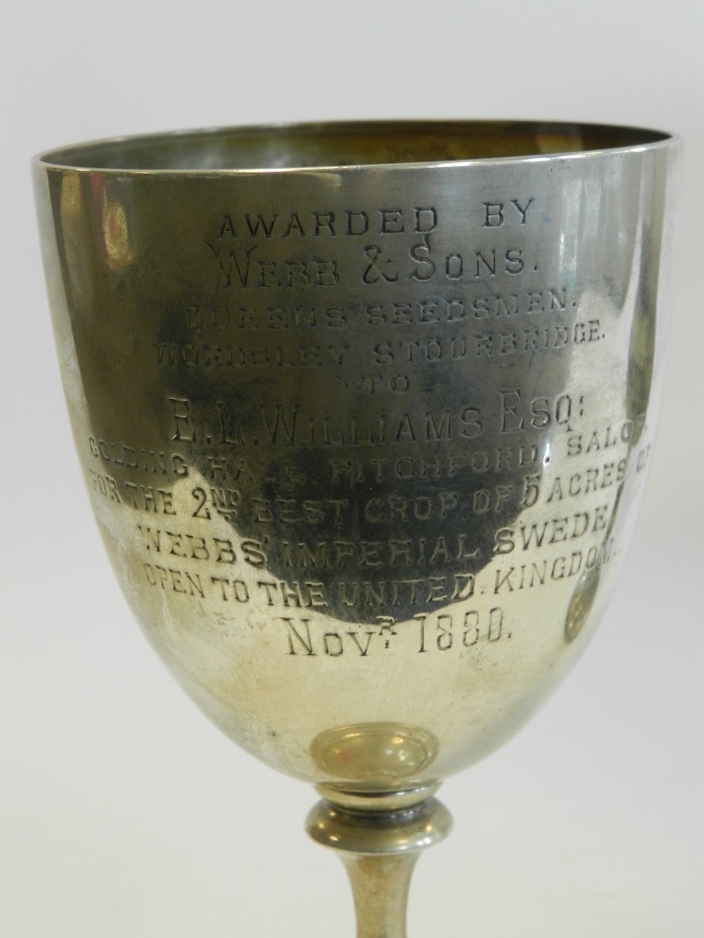 A silver presentation goblet, - Bild 3 aus 3