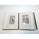 A late Victorian photograph album, 16vo, tooled leather bindings,