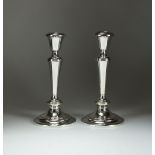 A pair of Gorham Sterling silver candlesticks,