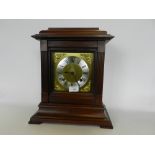 An American mahogany cased bracket type mantel clock