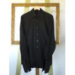 A Gucci shirt, black, double cuff, 16''