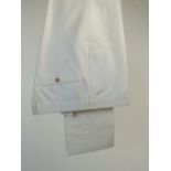 A pair of Gucci trousers, white, flat fr