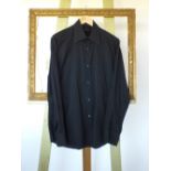 A Gucci shirt, black, woven stripe patte