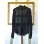 A Gucci shirt, black, 15.5'' collar