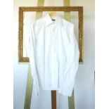 A Gucci shirt, white with woven stripe,