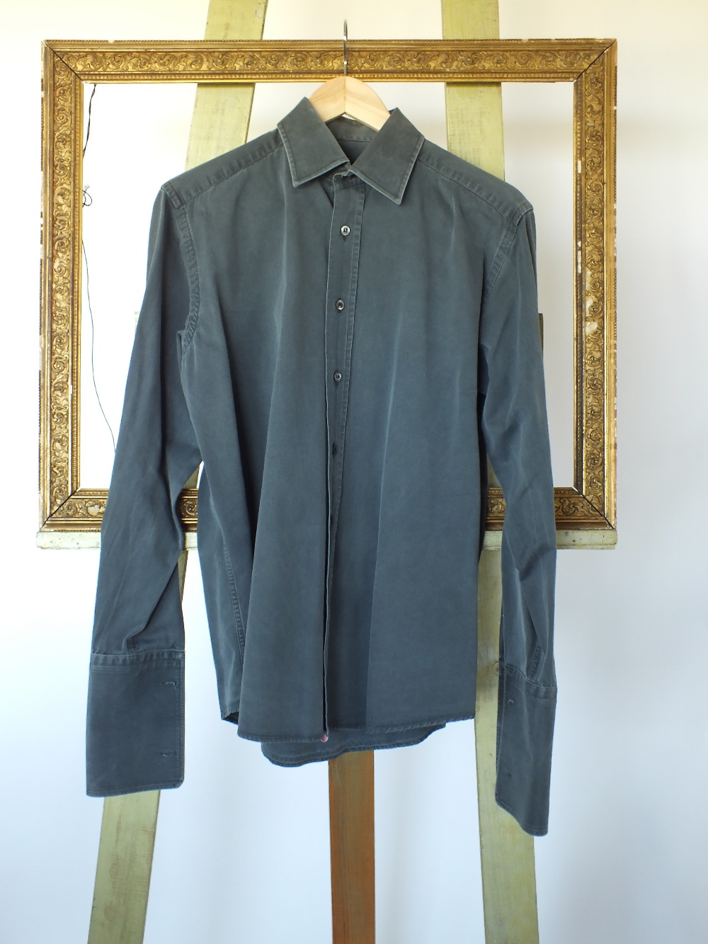 A Gucci shirt, grey, 15.5'' collar, doub