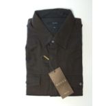 A Gucci shirt, dark brown, slim fit, wit