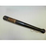 A Victorian painted truncheon