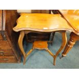 An Edwardian walnut Louis XV style occasional table,