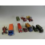 A group of Dinky Toys dating from the 1950s suitable for spares or restoration to include a Foden