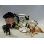 Decorative and collectable ceramics to four trays including Spode, Trapnell pattern gift ware,