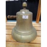 A brass school or church type bell