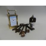 Works of Art and collectables to include a quantity of Victorian cast iron keys,