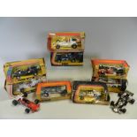 Eight boxed and two unboxed Corgi F1 Racing Cars,