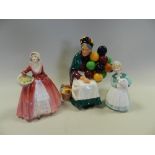 A collection of three Royal Doulton ladies