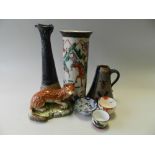 Decorative and collectable ceramics to three trays including: Beswick, Shorter, Capodimonte,