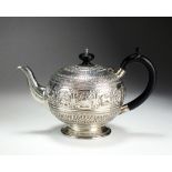 A Victorian silver teapot, John Septimus Beresford, London 1878,