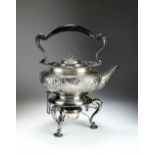 An Edwardian silver spirit kettle and stand, Elkington & Co, Birmingham 1904,