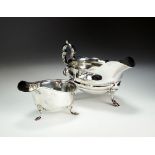 A silver sauce boat, Charles Alfred Alston, London 1912,