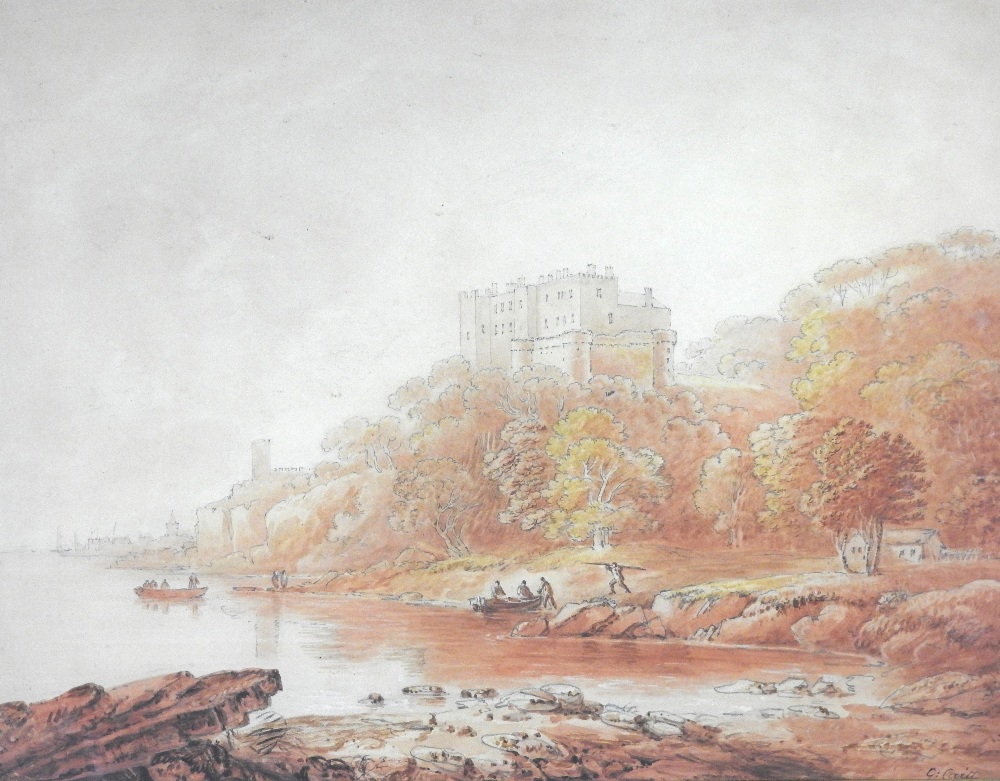 George Cuitt (1743-1818) Wemyss Castle, signed lower right, watercolour,