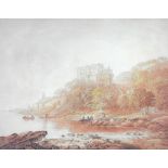 George Cuitt (1743-1818) Wemyss Castle, signed lower right, watercolour,