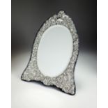 A Victorian style silver mounted mirror, RBB, London 1987,