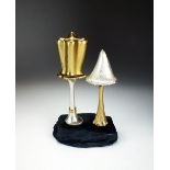 A silver and gilt surprise mushroom, Christopher Nigel Lawrence, London 1981,