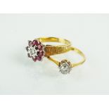 A single stone diamond ring,