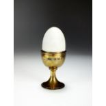 A silver and gilt surprise Easter egg, Anthony Elson, 1979,