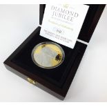 Elizabeth II The Jersey 2012 diamond jubilee 22ct gold proof £5 coin,