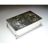An early 20th century Russian silver box, Nikoley Kemper, St Petersburg 1898-1908,