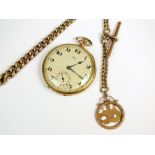 A Gentleman's gold plated Rone open face dress watch,