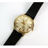 A Gentleman's 9ct gold Tissot automatic Seastar seven wristwatch,