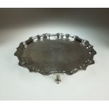 An Edwardian silver salver, Charles Stuart Harris, London 1903,